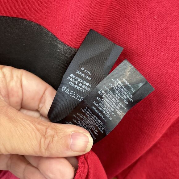 Coach X Richard Bernstein T shirt L Cherry Red Short Sleeve Cotton Pullover Logo - Picture 9 of 10